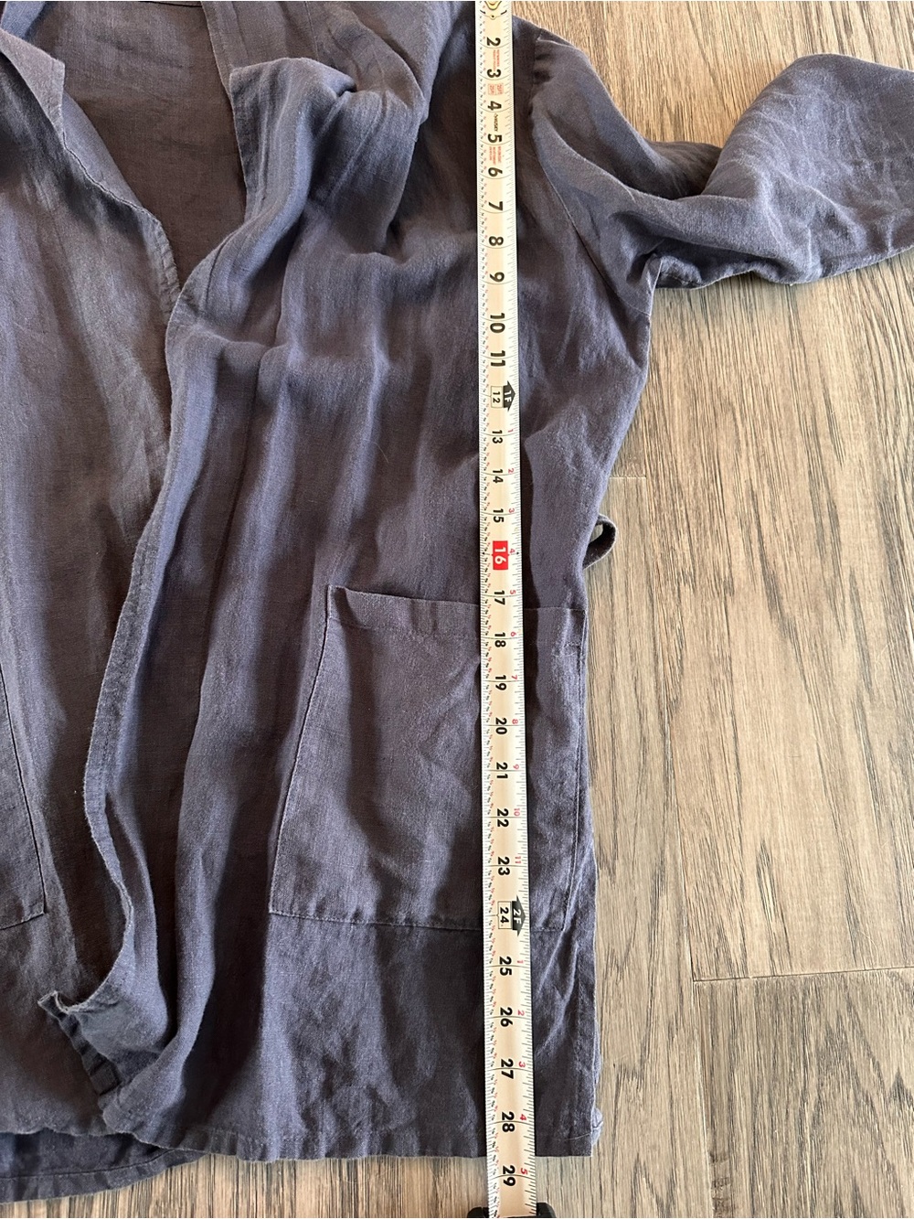 Men's Lightweight Open-Front Shirt Jacket — Slate Gray - Picture 2 of 2